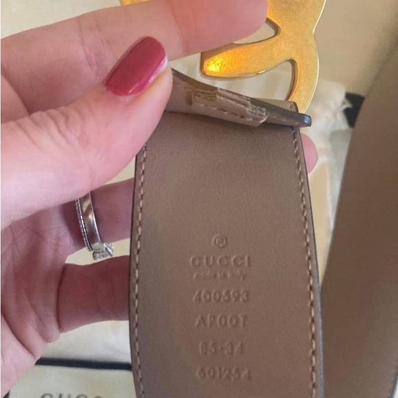 Gucci belt dusky pink size 65-85 - Picture 7 of 12